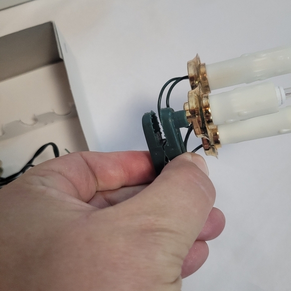 UL 15 Light White Triple Candle Christmas Light Set Lot of 2 Boxes - Picture 8 of 11